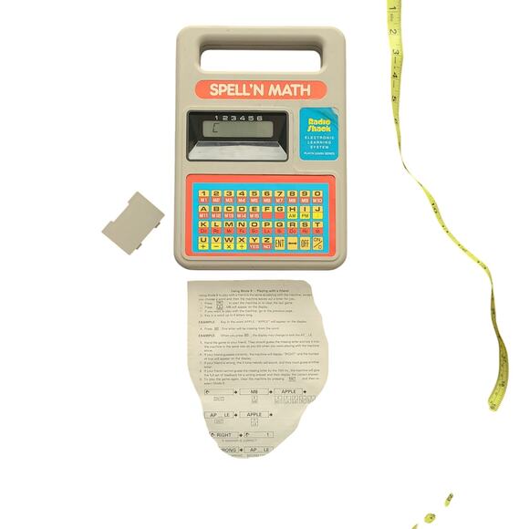 Spell 'N Math Cat. No. 60-1093 Radio Shack Electronic Learning Educational Toy - Picture 1 of 9